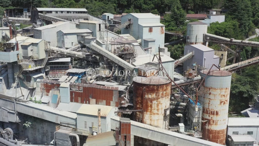 Okutama Industry Hikawa factory drone aerial video footage [Tokyo / Okutama Town, Japan]
